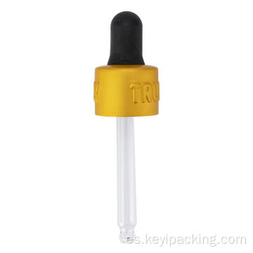 Golpero de vidrio de anillo de aluminio para botella de 10 ml de cuentagotas